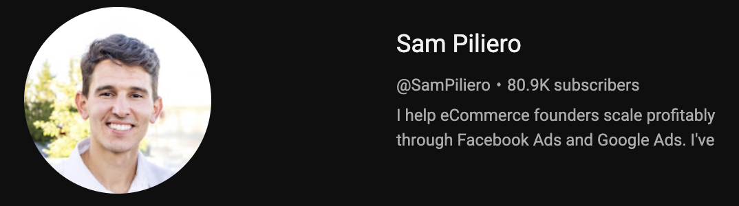Sam Piliero — 80.9K subscribers